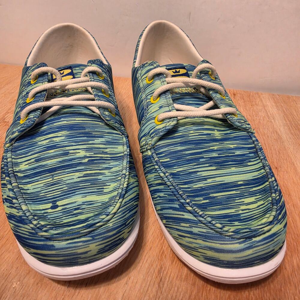Women's Brunswick Karma Chameleon bowling shoes blue/green gradient size 8.5